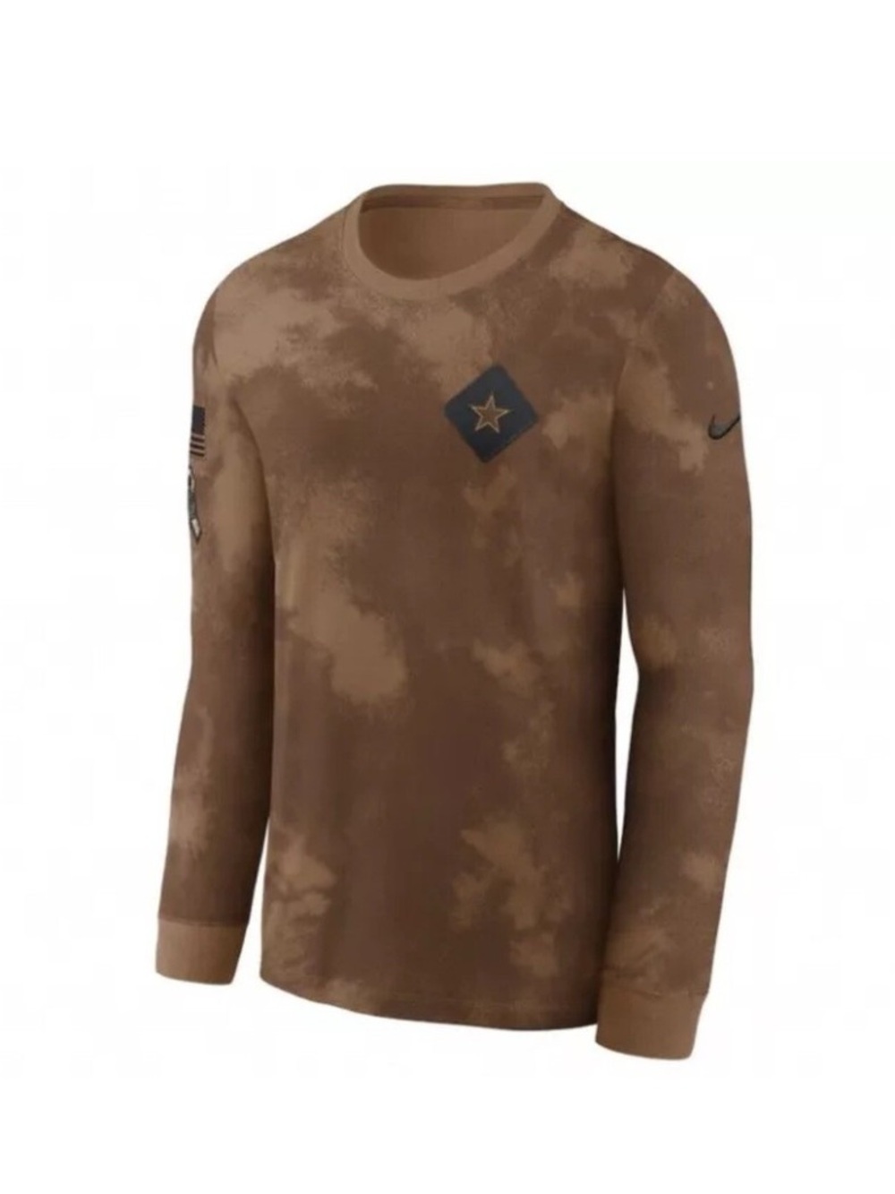 Nike NFL Dallas Cowboys 2023 Salute to Service Long Sleeve Tee Brown M